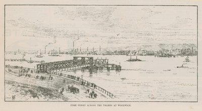 Balsa grátis através do Tamisa em Woolwich de English School