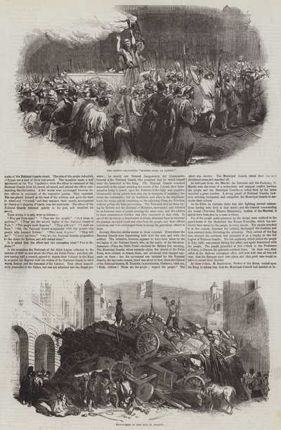 Revolução Francesa de 1848 (gravura) de English School