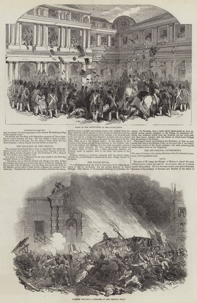 Revolução Francesa de 1848 (gravura) de English School
