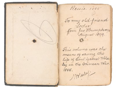 Livro de gramática francesa e inglesa pertencente ao Tenente Garnet Joseph Wolseley (livro) de English School