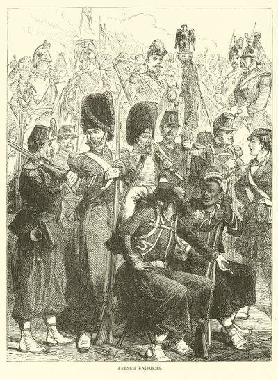 Uniformes franceses, setembro de 1870 de English School