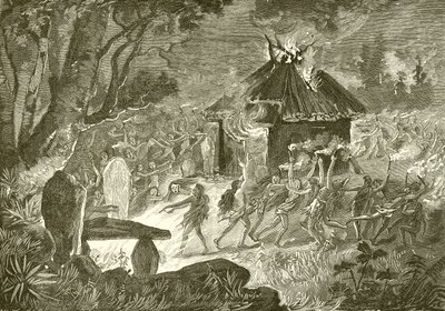 Orgasias religiosas frenéticas dos druidas de English School