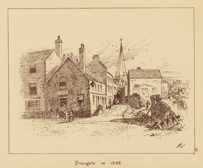 Friargate em 1882 (litografia) de English School
