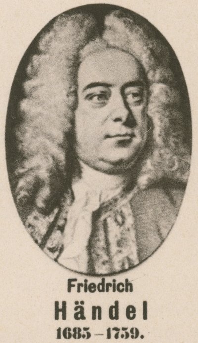 Friedrich Handel (gravura) de English School