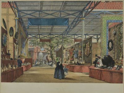 De "Imagens abrangentes da grande exposição de 1851" de Dickinson, publicado em 1854 na Índia nº 7, 1854 de English School