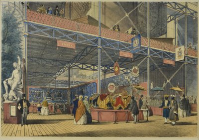 De "Imagens abrangentes da grande exposição de 1851" de Dickinson, publicado em 1854 na Índia nº 2, 1854 de English School