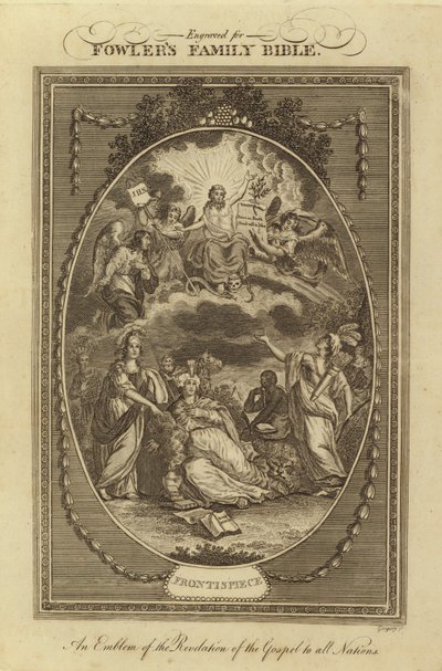 Frontispício (gravura) de English School