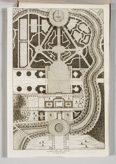 Frontispício de &39;Ichnographia Rustica: or, the Nobleman, Gentleman, and Gardener&39;s Recreation&39;, de Stephen Switzer de English School