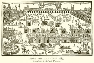 Feira da Geada no Tamisa, 1683 de English School
