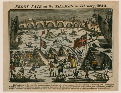Frost Fair no Tamisa, 1814 de English School