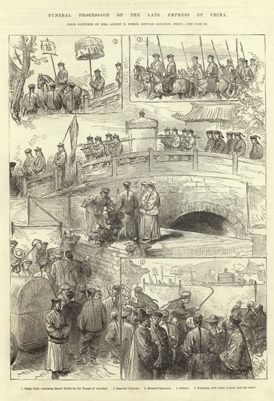 Procissão fúnebre da imperatriz tardia da China de English School