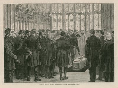 Funeral do Dean Stanley na capela de Henry VIIs de English School