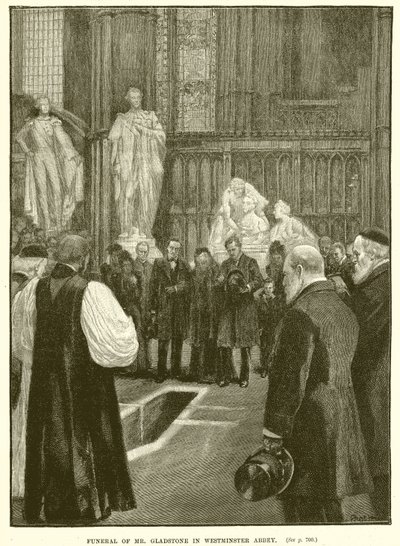 Funeral do Sr. Gladstone na Abadia de Westminster de English School