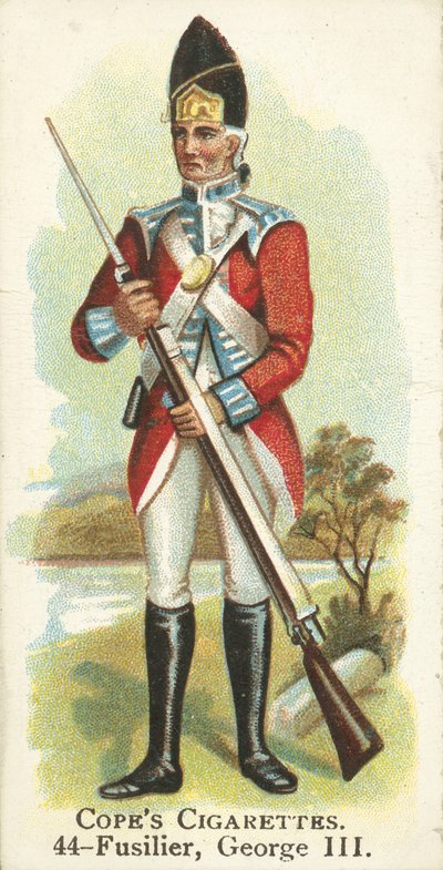 Fusilier, Rei Jorge III (chromolitho) de English School
