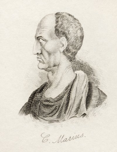 Gaius Marius, do &39;Crabb&39;s Historical Dictionary&39;, publicado em 1825 de English School