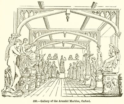 Galeria dos Mármores de Arundel, Oxford (gravura) de English School