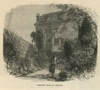 Jardim na casa de William Hogarth de English School