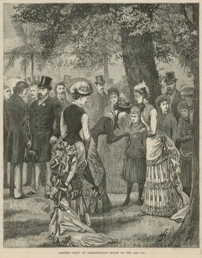 Festa de jardim na Marlborough House em 23 de julho de 1883 de English School