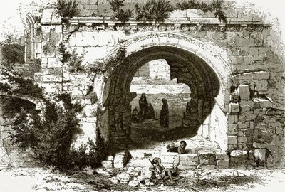 Portão do hospital dos cavaleiros de São João em Jerusalém de English School