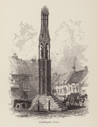 Cruz de Geddington (gravura) de English School