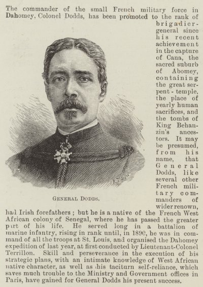 General Dodds (gravura) de English School