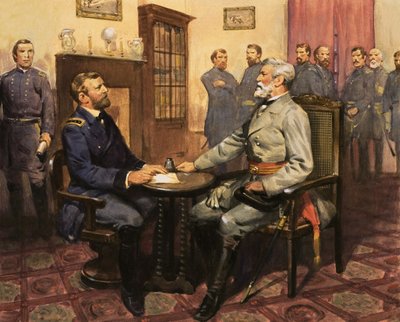 O general Grant encontra Robert E. Lee de English School