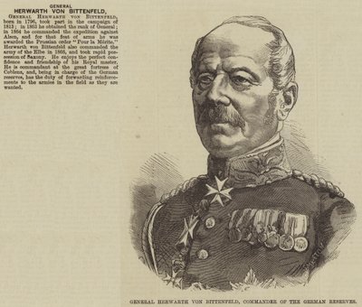General Herwarth von Bittenfeld, Comandante das Reservas Alemãs (gravação) de English School