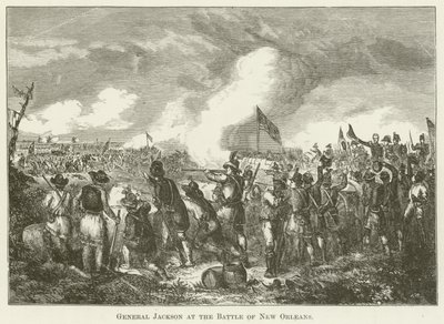 General Jackson na Batalha de Nova Orleans de English School
