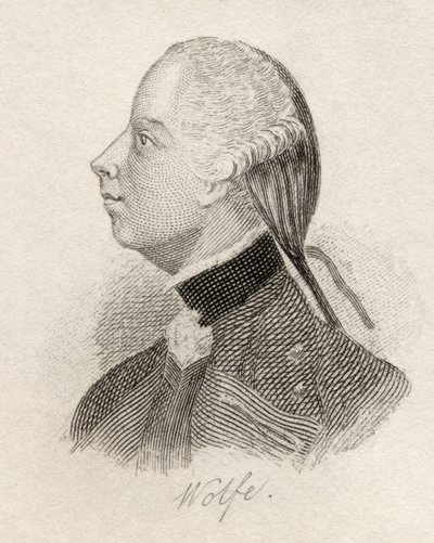 General James Wolfe, do &39;Crabb&39;s Historical Dictionary&39;, publicado em 1825 de English School