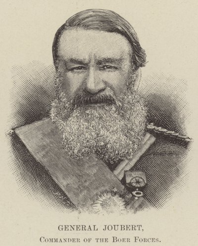 General Joubert, Comandante das Forças Bôeres (gravura) de English School