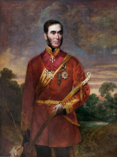 General Sir Richard Dacres (óleo sobre tela) de English School