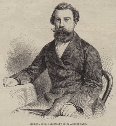 General Turr, Chefe da Aide-de-Camp de Garibaldi (gravura) de English School