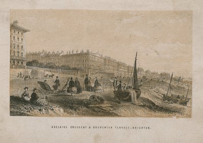 Vista geral de Adelaide Crescent e Brunswick Terrace de English School