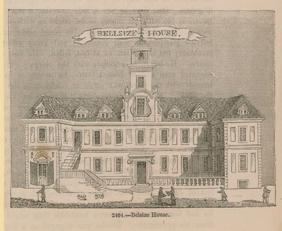 Vista geral da casa de Belsize de English School