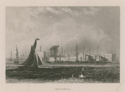 Visão geral, de, barcos, ligado, a, rio thames, em, blackwall de English School