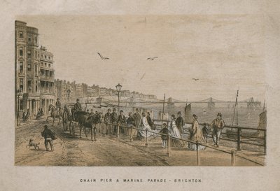 Vista geral do Cadeia Cadeia e Marine Parade em Brighton de English School
