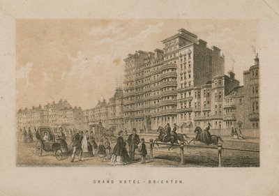 Vista geral do Grand Hotel em Brighton de English School