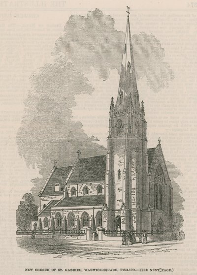 Vista geral da nova igreja de São Gabriel de English School