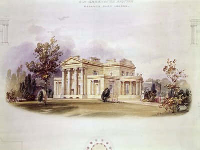 George B. Greenoughs villa em Regents Park, Londres de English School