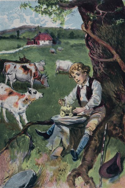 George Stephenson moldando um motor de English School
