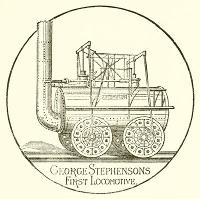 Primeira locomotiva de George Stephensons de English School
