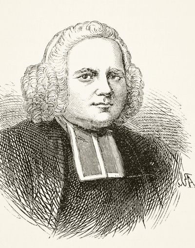 George Whitefield, de "A História Nacional e Doméstica da Inglaterra", de William Hickman Smith Aubrey (1858-1916) publicou Londres, c.1890 de English School