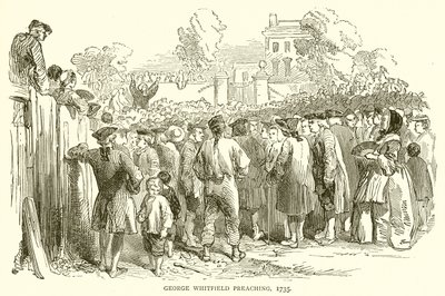 Pregação de George Whitfield, 1735 de English School