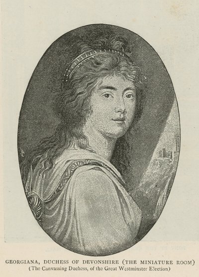 Georgiana, duquesa de Devonshire de English School