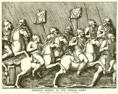 Cavaleiros alemães no exército romano de English School