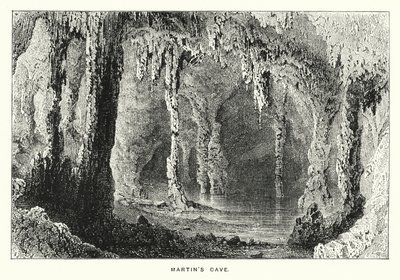Gibraltar: Gruta de Martin (gravura) de English School