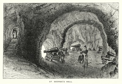Gibraltar: Salão de São Jorge (gravura) de English School