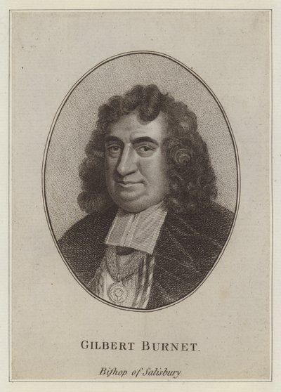 Gilbert Burnet, bispo de Salisbury, escritor e historiador (gravura) de English School