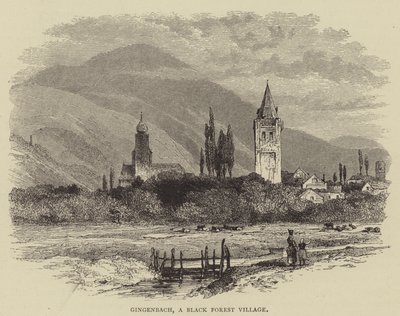 Gingenbach, A Black Forest Village (gravura) de English School