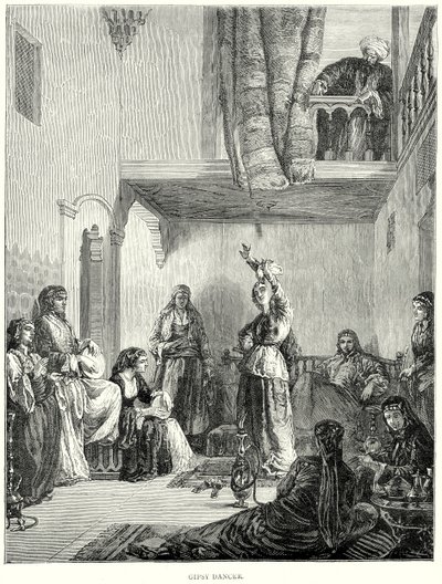 Dançarina cigana (gravura) de English School
